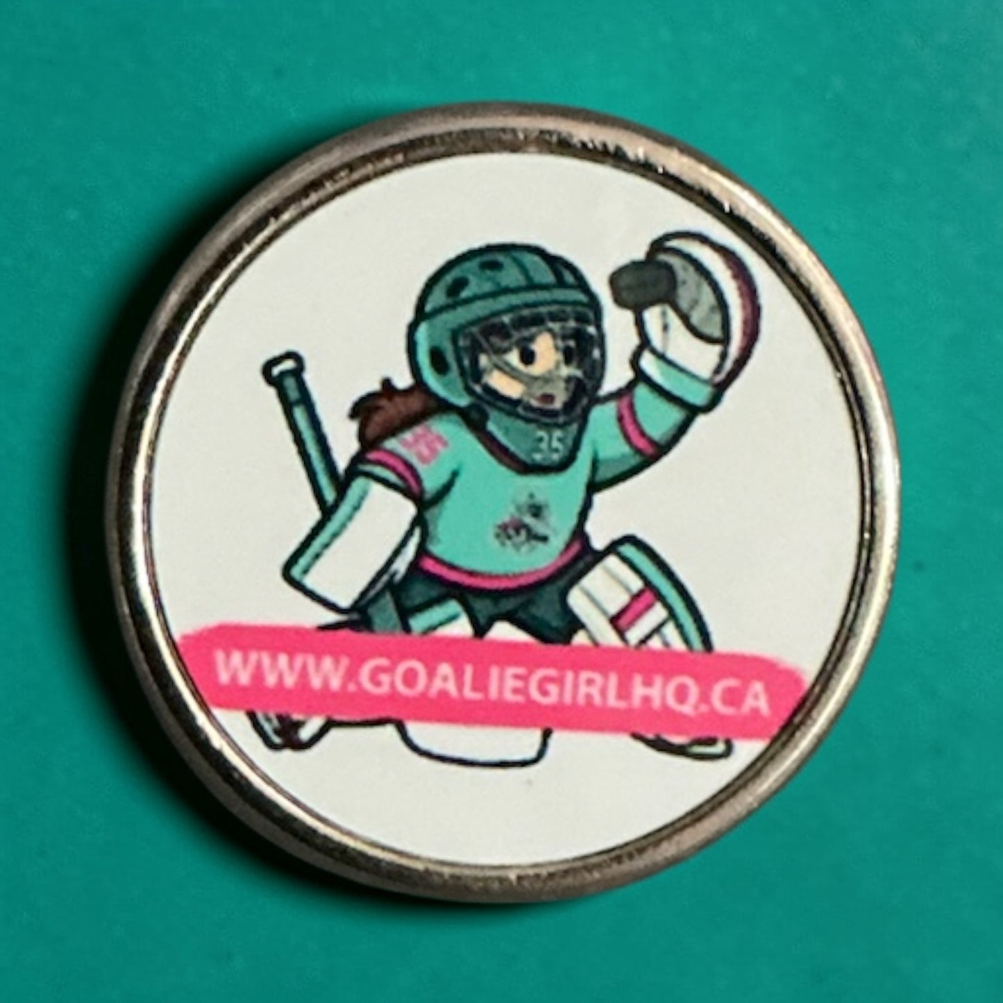 Goalie Girl Pin