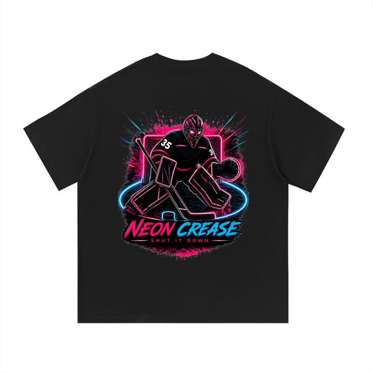 Goalie Girl Neon Crease T-Shirt – Shut It Down Edition