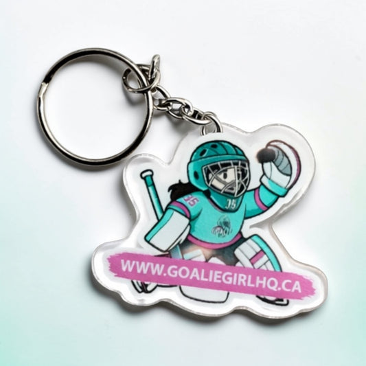 Goalie Girl Acrylic Keychain